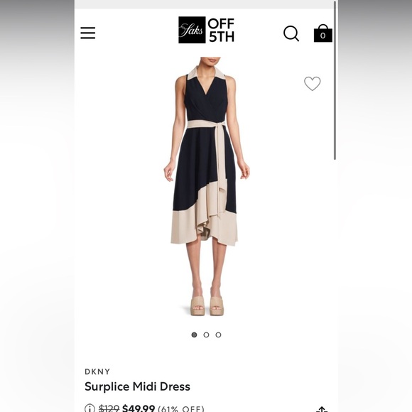 DKNY
Surplice Midi Dress - Picture 1 of 4